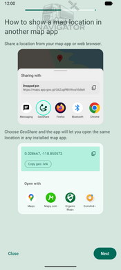 GeoShare - перенос координат