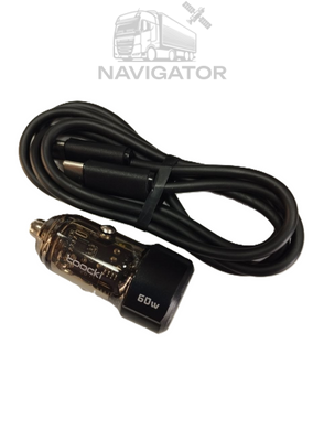 Автомобильное зарядное устройство  Toocki TQ-CC25A 60W / Fast Car Charger + кабель USB-C - USB-C