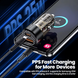 Автомобильное зарядное устройство  Toocki TQ-CC25A 60W / Fast Car Charger + кабель USB-C - USB-C