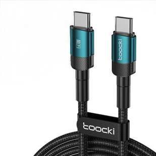 Кабель 100см Toocki C-C 60W Fast Charging Type-C на Type-C PD швидка зарядка смартфонів планшетів 1 м