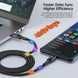 Кабель 100см Toocki C-C 60W Fast Charging Type-C на Type-C PD швидка зарядка смартфонів планшетів 1 м