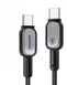 Кабель ESSAGER ES-X68 60W 480Mbps LED Indicator TypeC-TypeC 1m Grey