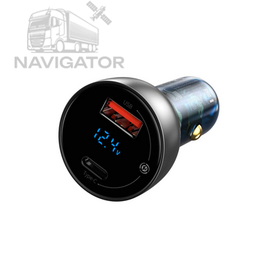 Зарядка в прикурювач Baseus Particular Digital Display QC+PPS Dual Quick Charger Car Charger 65W